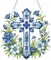 Hanging Diamonds Art kit for Adult,DIY Cross Flowers Pendant Diamonds Painting Art Kit, 7.0x6.8 inch Acrylic Diamonds Painting Board Kit Ornament, Special Crystal Diamond Hanging Ornament